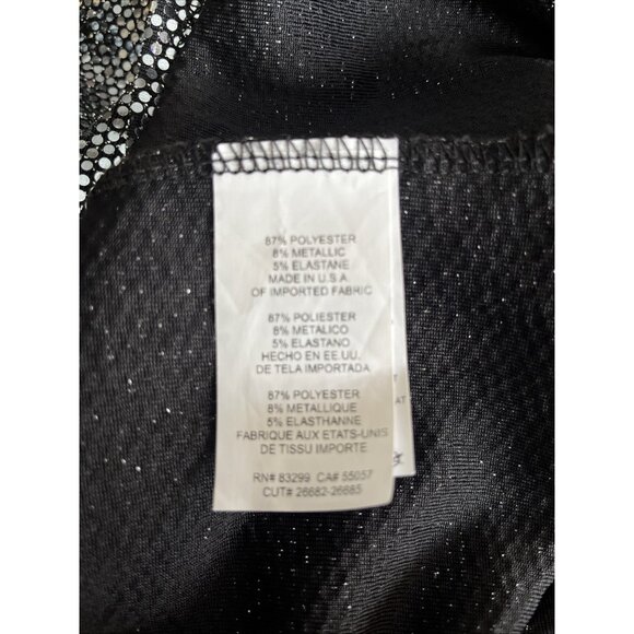 Vtg Y2K BEBE Sequin Silver Dress Cowl Neck Strappy Midi Stretch Sz XL NYE Party - Picture 5 of 6